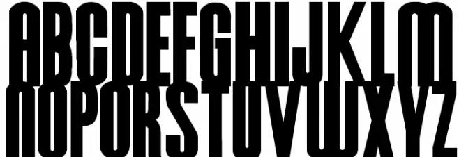 Hursheys Шрифта ВЕРХНИЙ