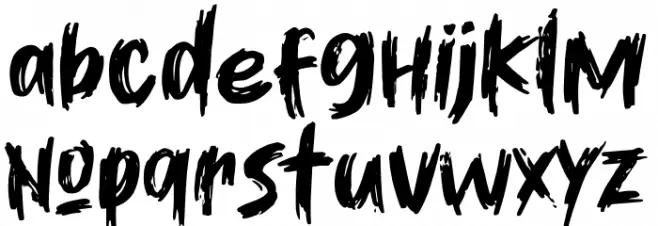 Hurt Time Font LOWERCASE
