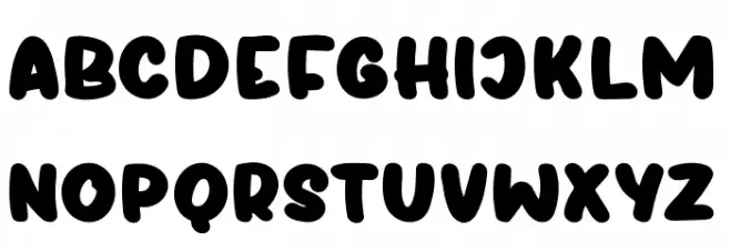 Hurtz Schriftart Groß