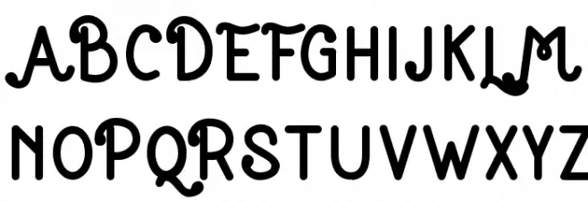 Huruf Miranti Bold Font Litere mari