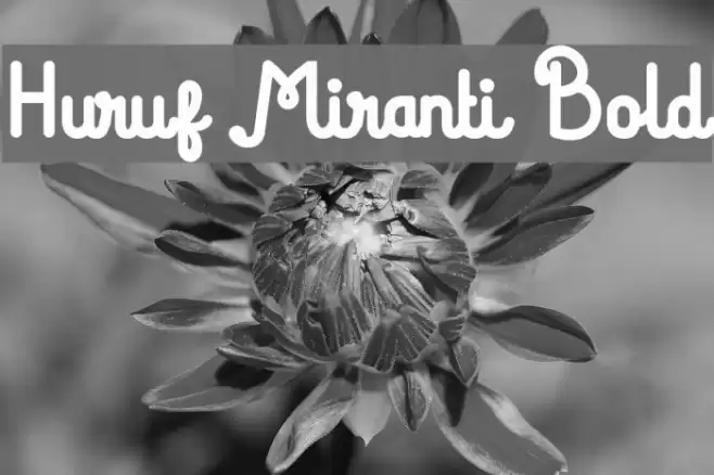 Huruf Miranti Bold Font examples
