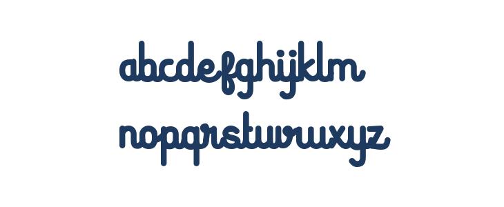 Huruf Miranti Bold Lowercase