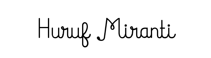 Huruf Miranti  لخطوط تنزيل