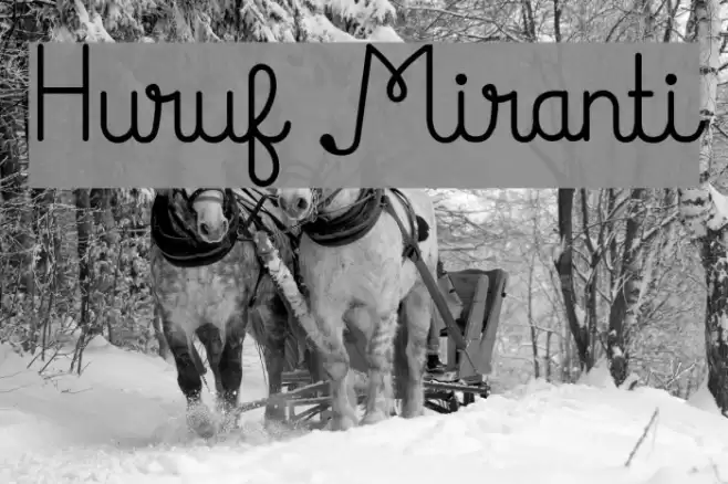 Huruf Miranti Font examples