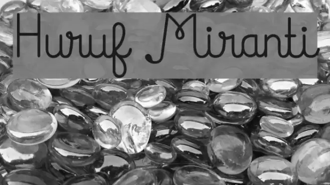 Huruf Miranti Font examples