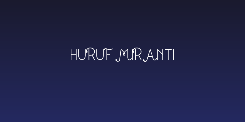 Huruf Miranti Social Header