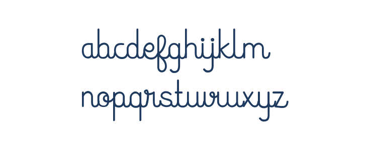 Huruf Miranti Lowercase