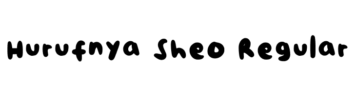 Hurufnya Sheo Regular  font caratteri gratis