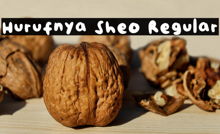 Hurufnya Sheo Regular Example 2