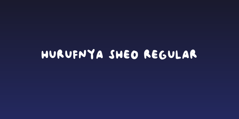 Hurufnya Sheo Regular Social Header