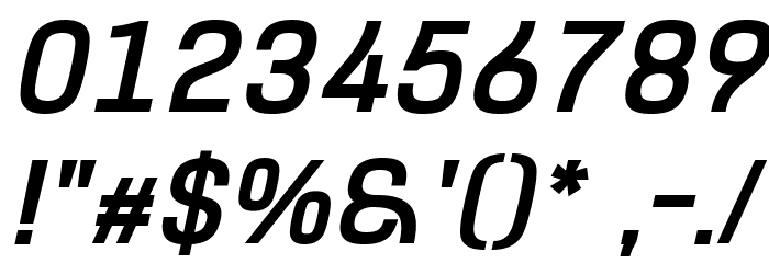 Hurufo & Numero Bold Italic Italic Font OTHER CHARS