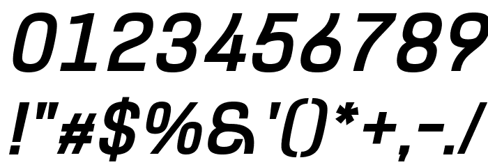 Hurufo & Numero Bold Italic Italic Font OTHER CHARS