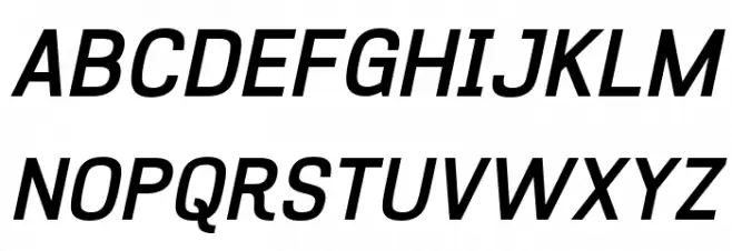 Hurufo & Numero Bold Italic Italic Caratteri MAIUSCOLE