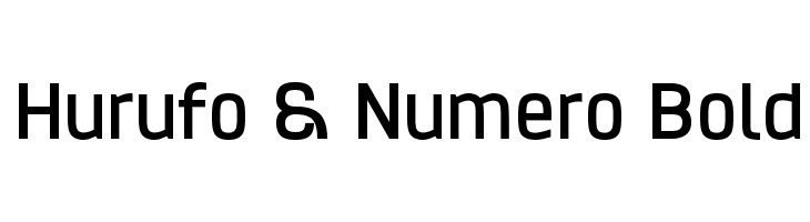 Hurufo & Numero Bold Font