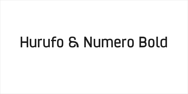 Hurufo & Numero Bold Logo