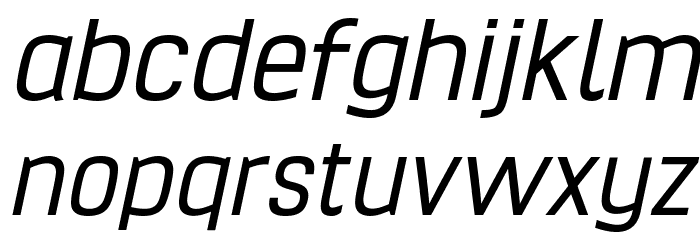 Hurufo & Numero Italic Italic Font Litere mici