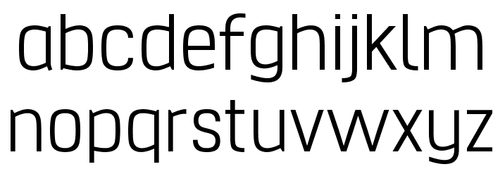 Hurufo & Numero Thin Font LOWERCASE