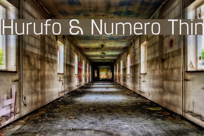 Hurufo & Numero Thin Example 2