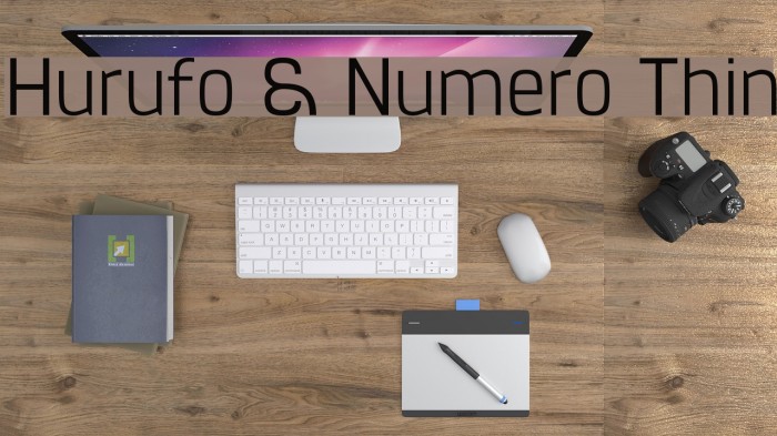 Hurufo & Numero Thin Example 3