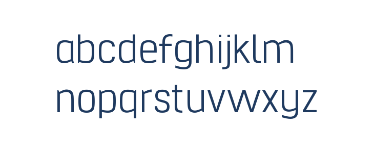 Hurufo & Numero Thin Lowercase