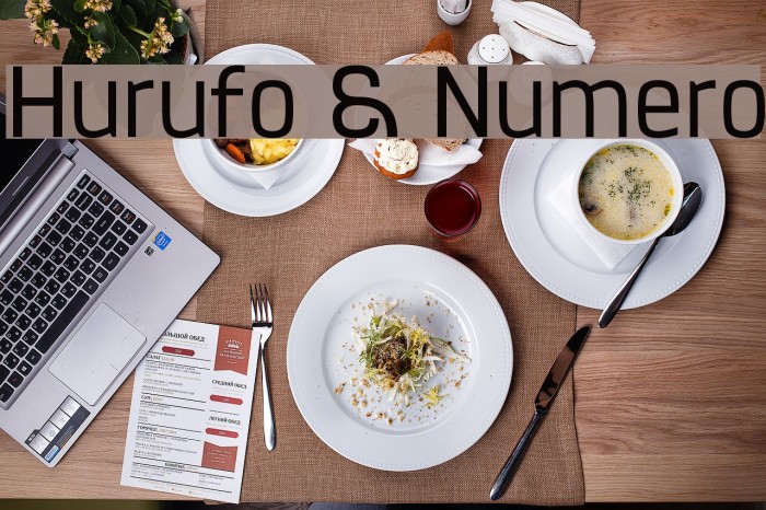 Hurufo & Numero Font examples