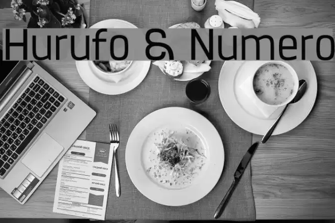 Hurufo & Numero Font examples