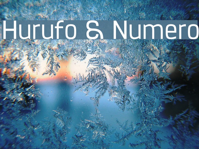 Hurufo & Numero Font examples