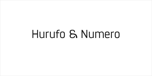 Hurufo & Numero Logo