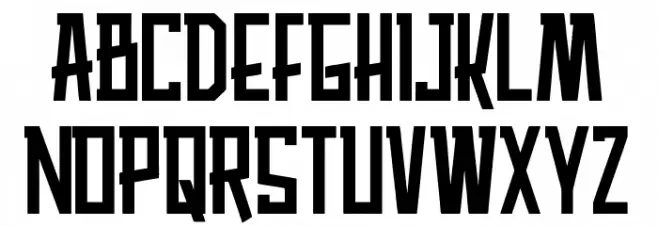 Husaeni Schriftart Groß