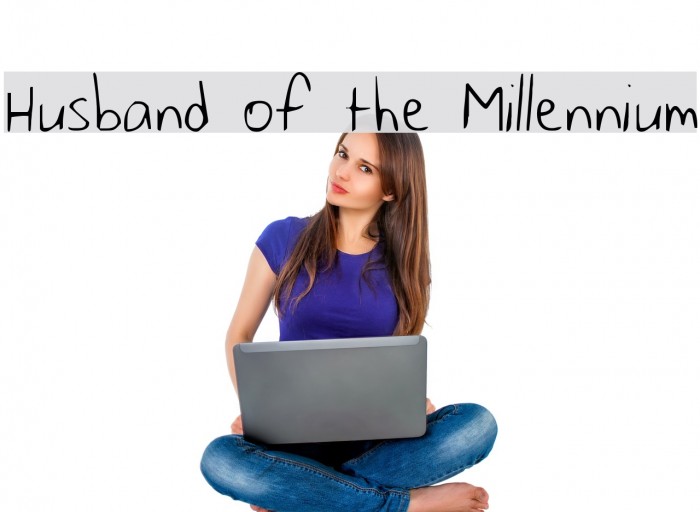 Husband of the Millennium Font examples