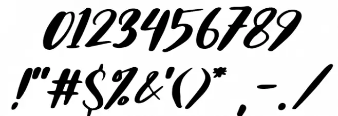 Husein Script Italic Font Alte caractere