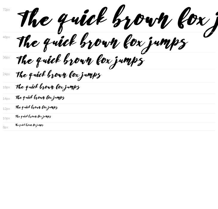 Husein Script Italic Waterfall