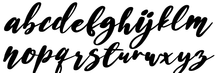 Husein Script Italic Font LOWERCASE