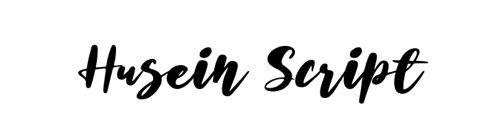 Husein Script  font caratteri gratis