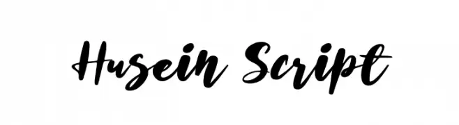 Husein Script  नि: शुल्क फ़ॉन्ट्स डाउनलोड