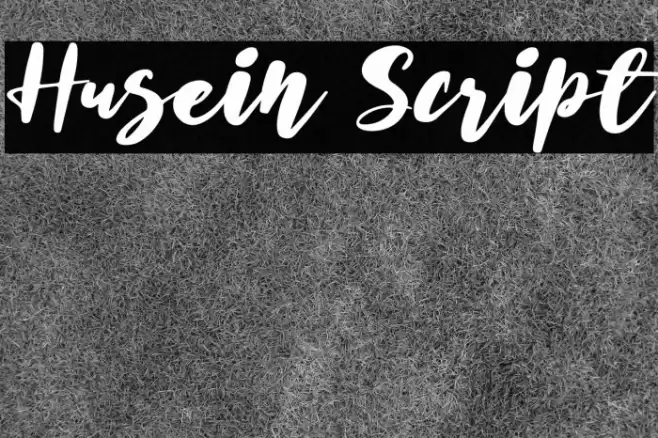 Husein Script Font examples