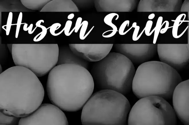 Husein Script Font examples