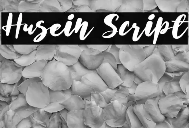 Husein Script Font examples