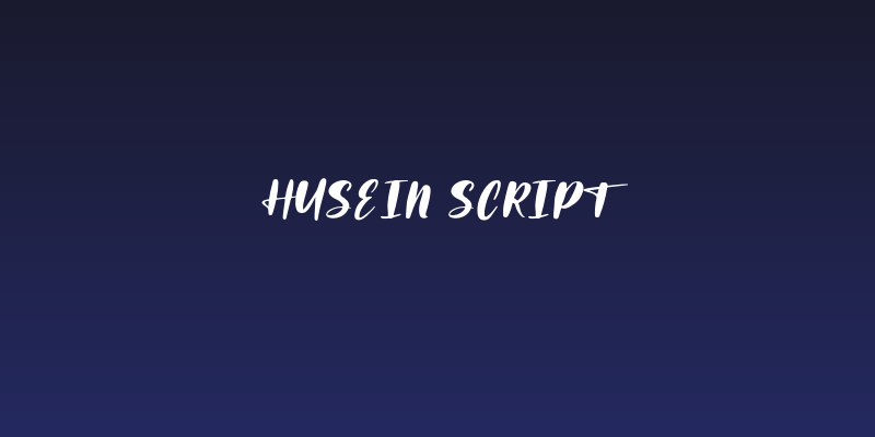 Husein Script Social Header