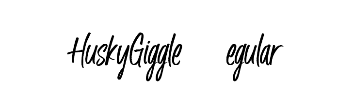 Husky Giggle DEMO Regular  font caratteri gratis