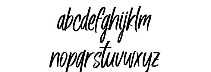 Husky Giggle DEMO Regular Font LOWERCASE