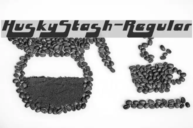 HuskyStash-Regular Font examples