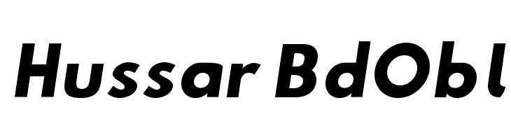 Hussar BdObl Font