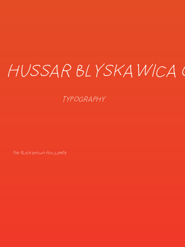 Hussar Blyskawica Oblique Poster