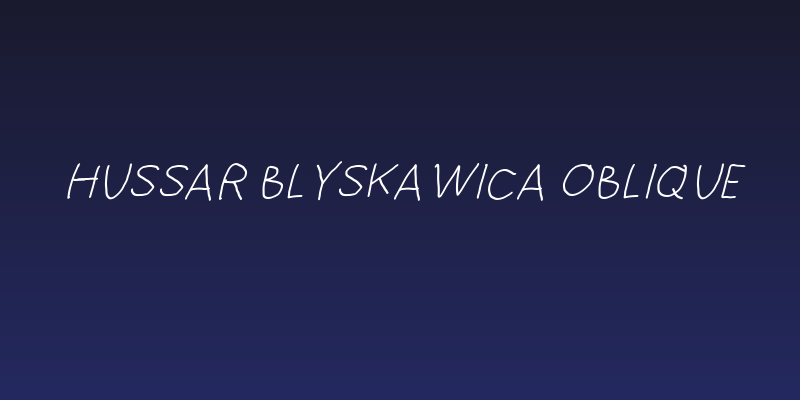 Hussar Blyskawica Oblique Social Header