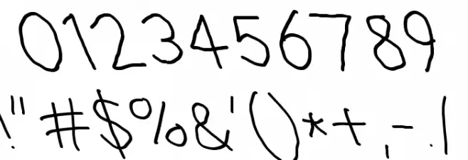 Hussar Blyskawica Opposite Oblique Font OTHER CHARS