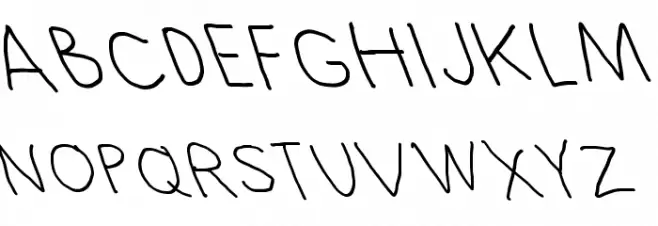 Hussar Blyskawica Opposite Oblique Font Litere mari