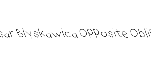 Hussar Blyskawica Opposite Oblique Logo