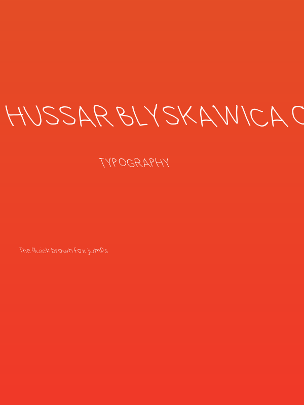 Hussar Blyskawica Opposite Oblique Poster