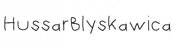 Hussar Blyskawica  Frei Schriftart Herunterladen